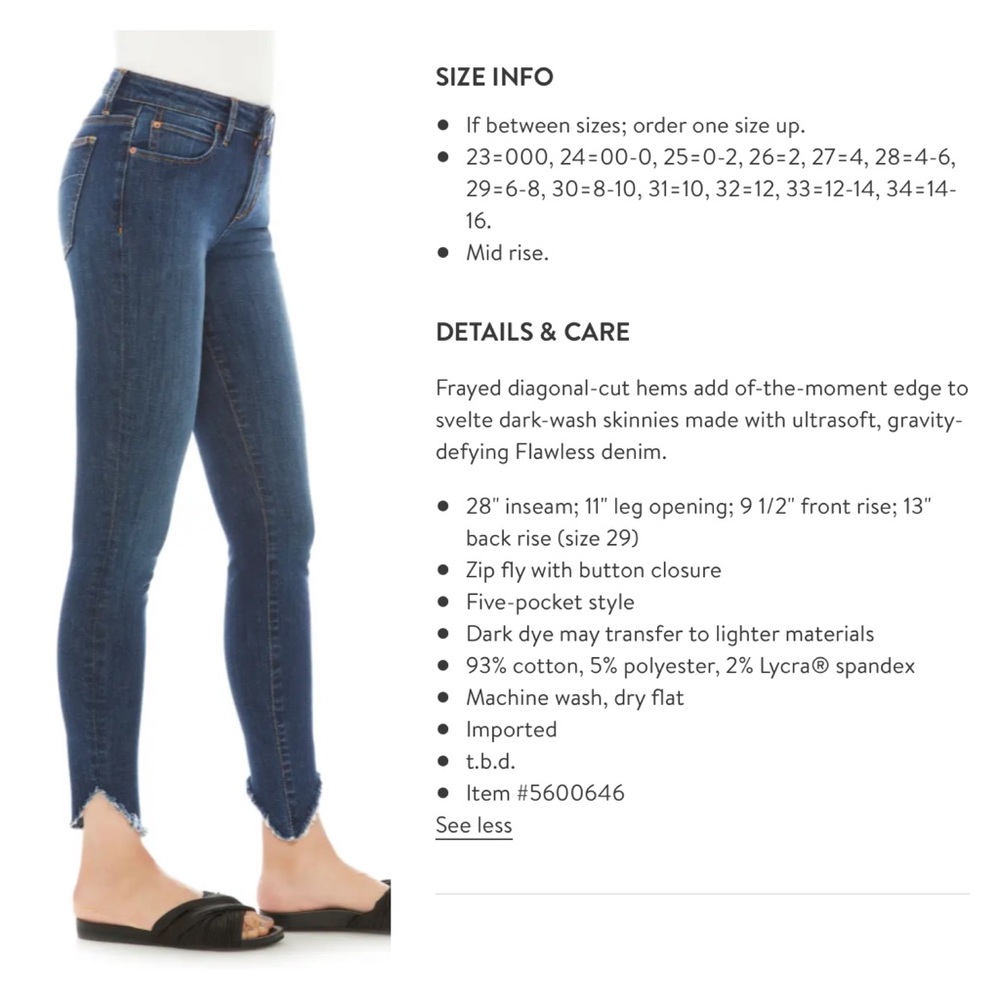 JOES Flawless Icon MidRise Ankle Skinny Jeans - Picture 2 of 12